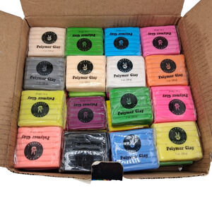 48 Colors Polymer Clay Set Modeling Clay Sculpting Bake No Tools Only One Used
